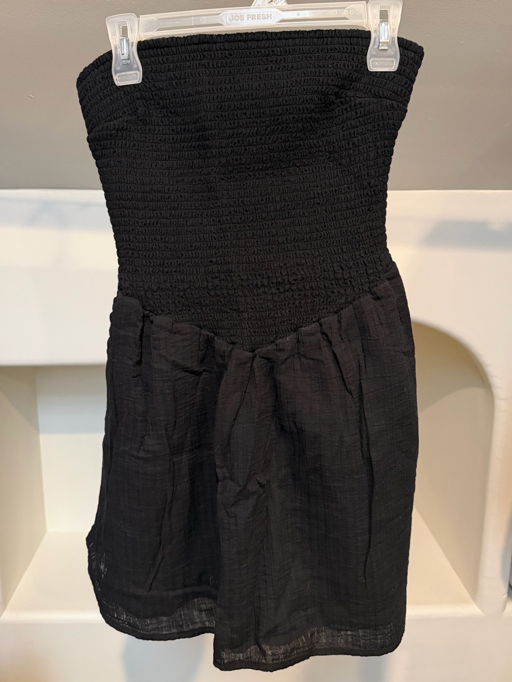 Universal Thread Black Strapless Smocked Sundress